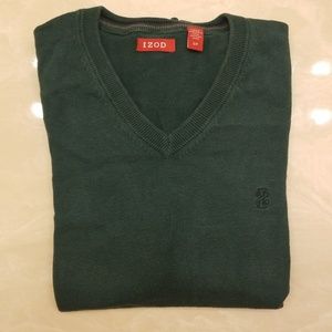 IZOD Dark Green V-Neck Sweater